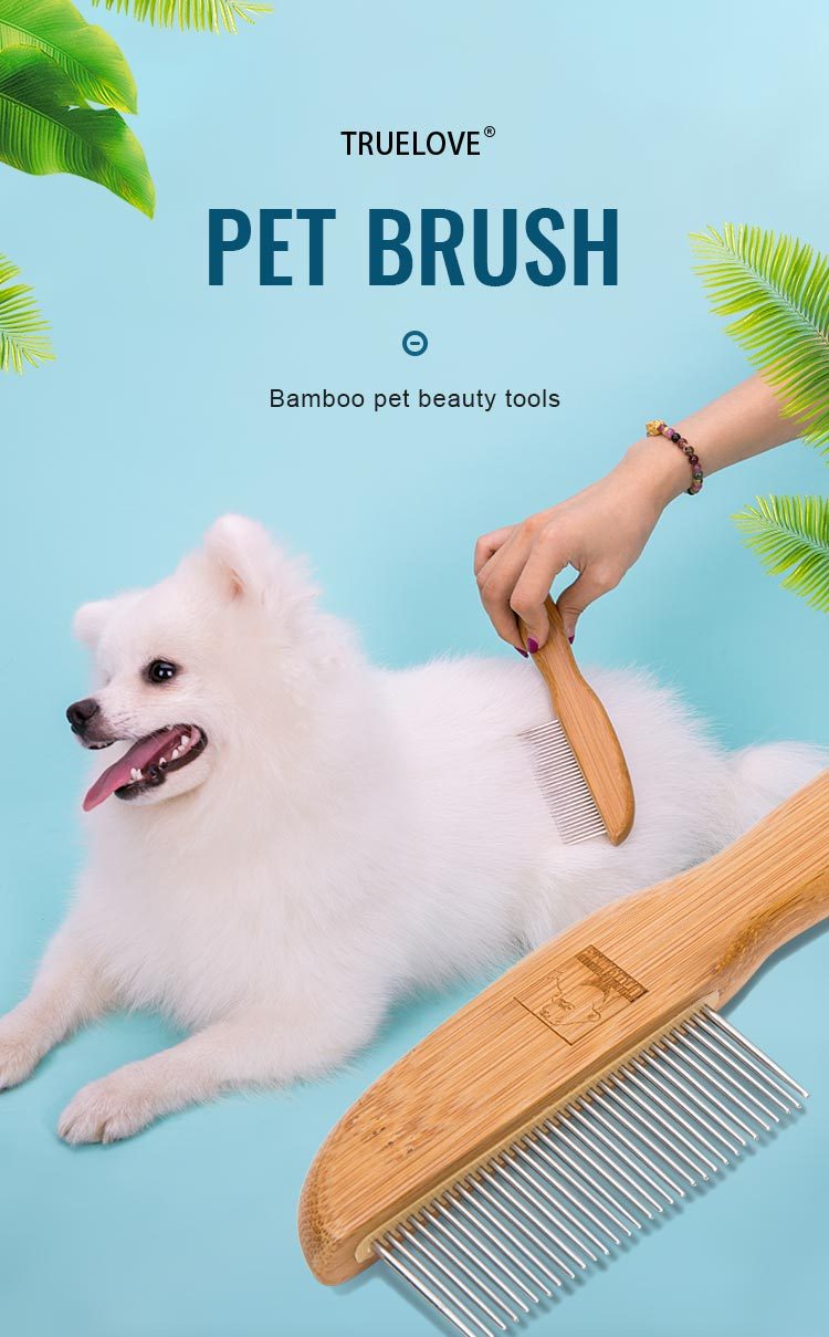 Truelove FurPerfection: Bamboo Crafted Brush with Ergonomic Comfort Handle (TLK22131)