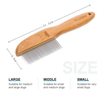 Truelove FurPerfection: Bamboo Crafted Brush with Ergonomic Comfort Handle (TLK22131)