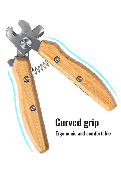 Truelove Professional Stainless Steel Dog Cat Pet Nail Clipper Novice-Friendly Bamboo Claw Scissors Pet Care Grooming Set (TLK26131)