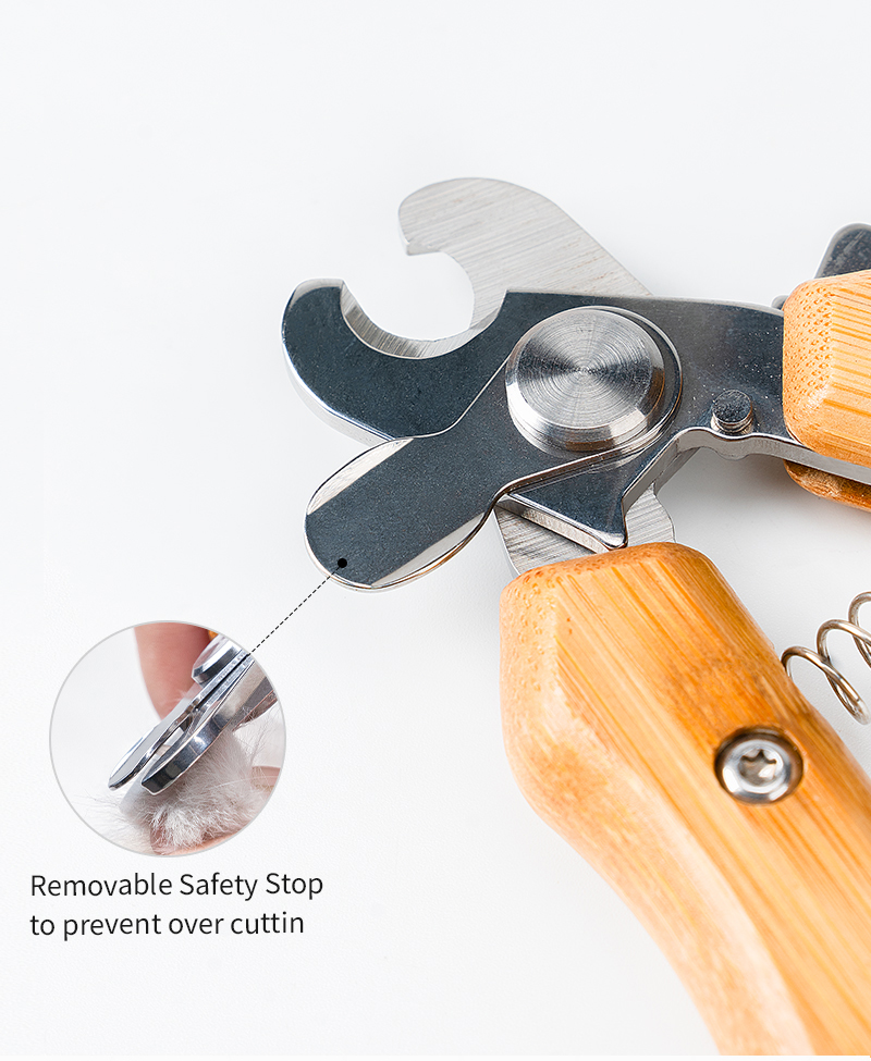 Truelove Professional Stainless Steel Dog Cat Pet Nail Clipper Novice-Friendly Bamboo Claw Scissors Pet Care Grooming Set (TLK26131)