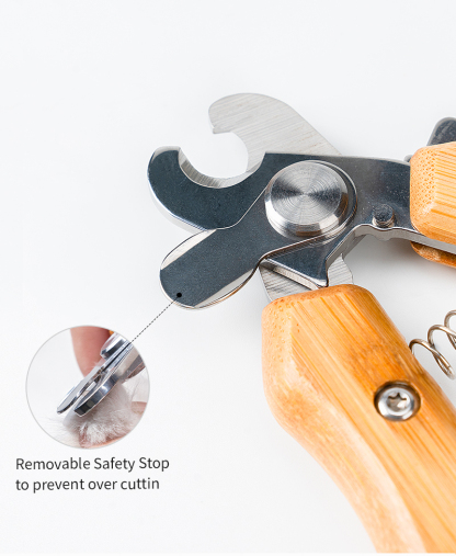 Truelove Professional Stainless Steel Dog Cat Pet Nail Clipper Novice-Friendly Bamboo Claw Scissors Pet Care Grooming Set (TLK26131)