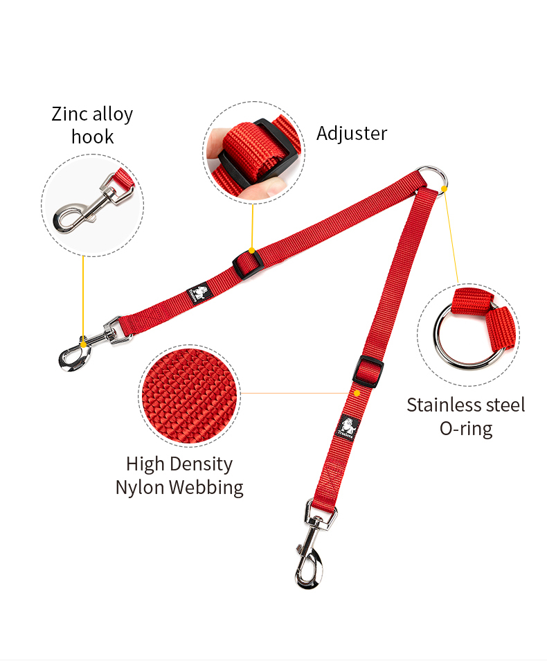 Truelove Nylon Dual Dog Leash Coupler (TLL2372)