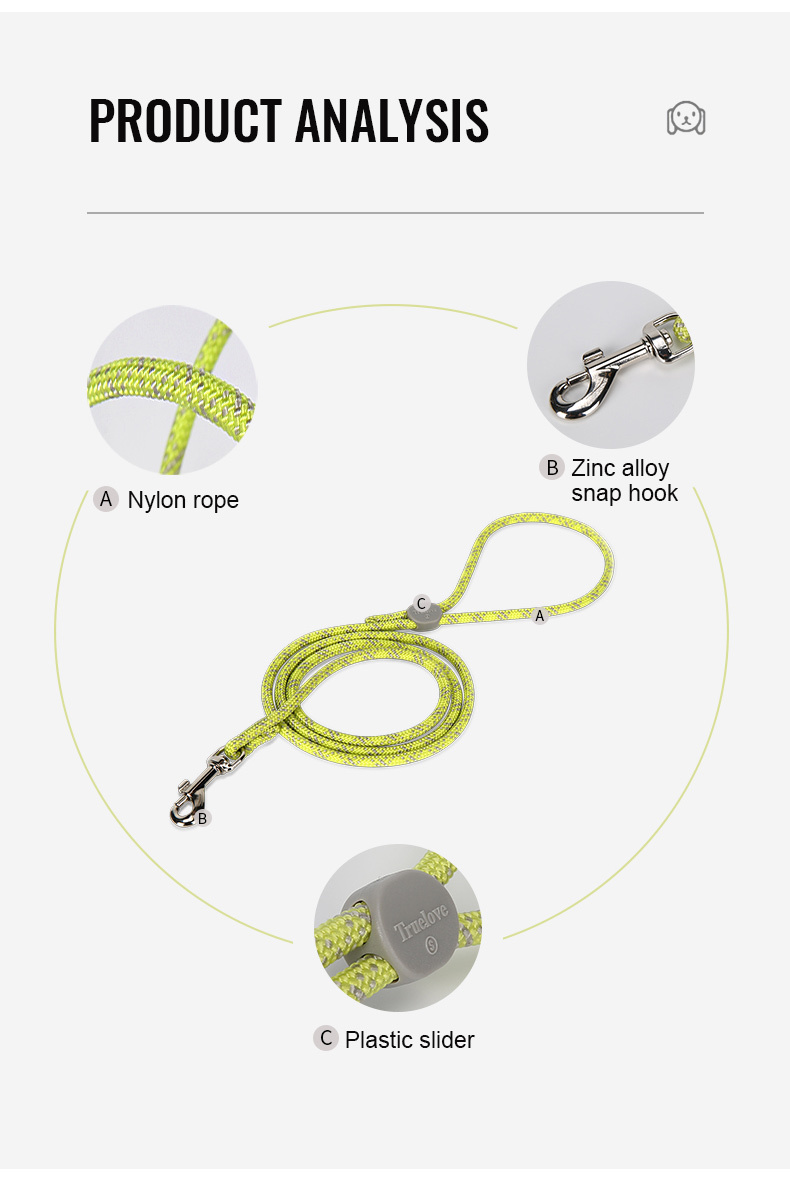 Truelove Durable and Convenient Dog Rope Leash (TLL2576)