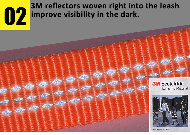 Truelove Dog Leash Nylon Webbing with 3M Reflective Material (TLL2771)