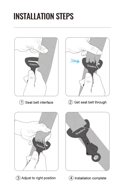 Truelove Ultra-Light Pet Car Safety Lock: Durable, Secure & User-Friendly (TLM1993)