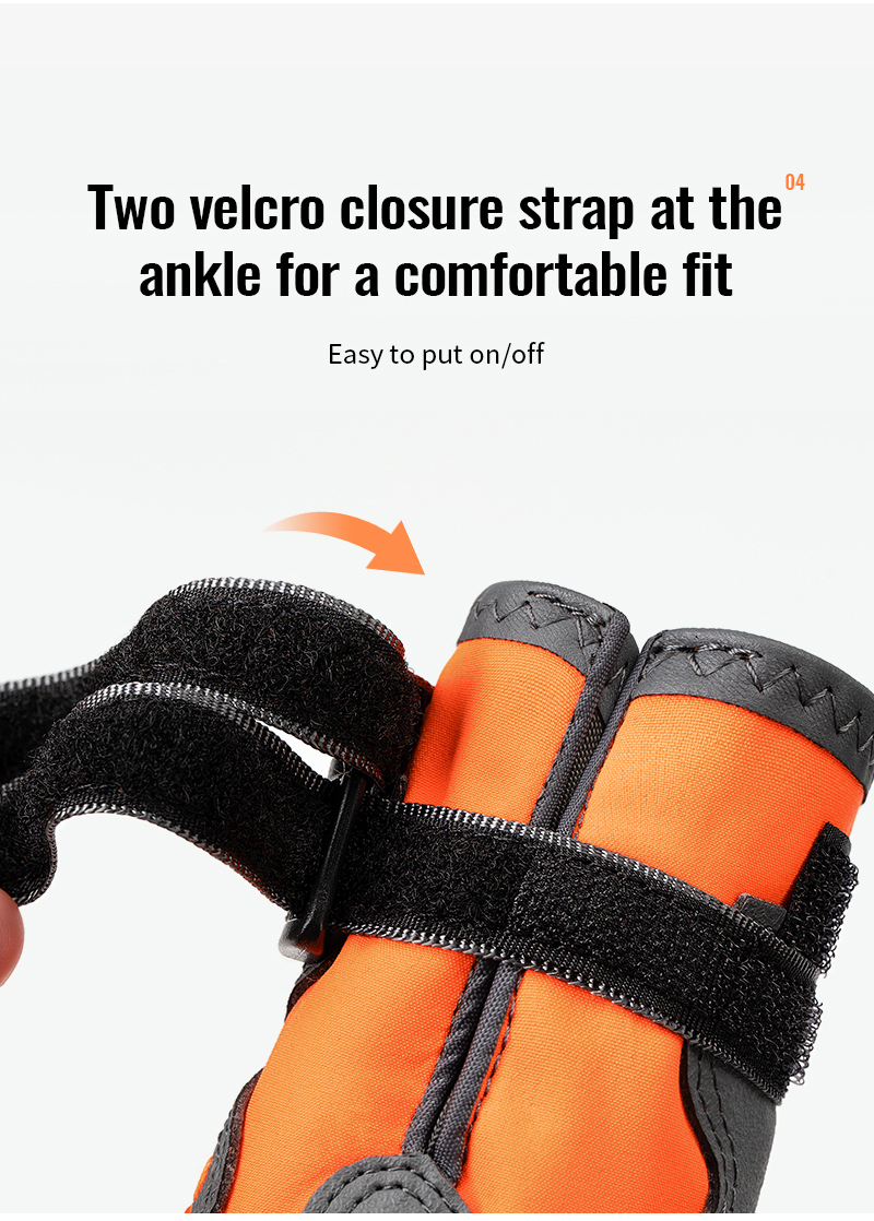 Truelove Anti-Slip Dog Shoe with Hook&Loop Design (TLS3961)