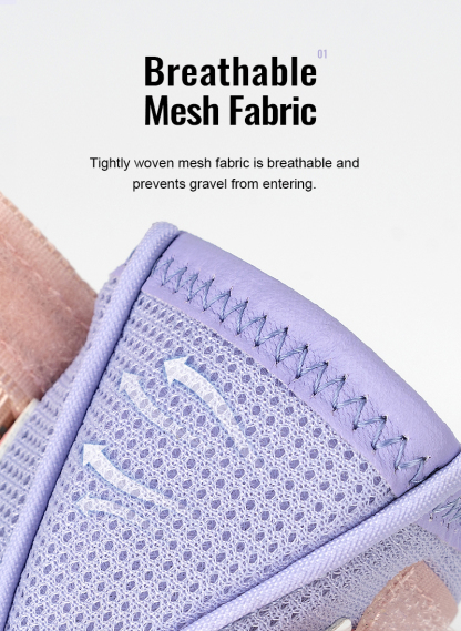 Truelove Breathable Mesh & Leather Outdoor Pet Shoes for Enhanced Paw Protection (TLS3962)