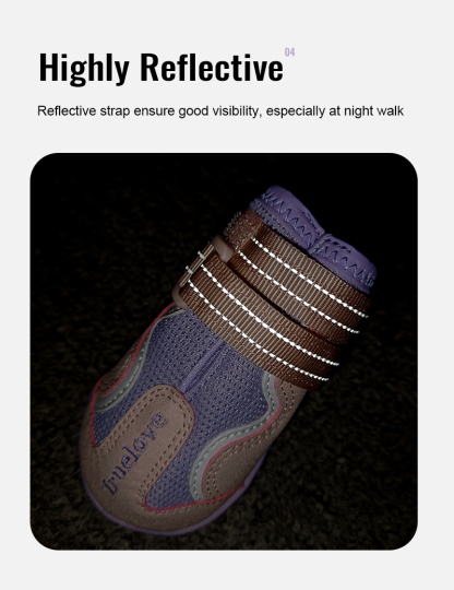Truelove Breathable Mesh & Leather Outdoor Pet Shoes for Enhanced Paw Protection (TLS3962)
