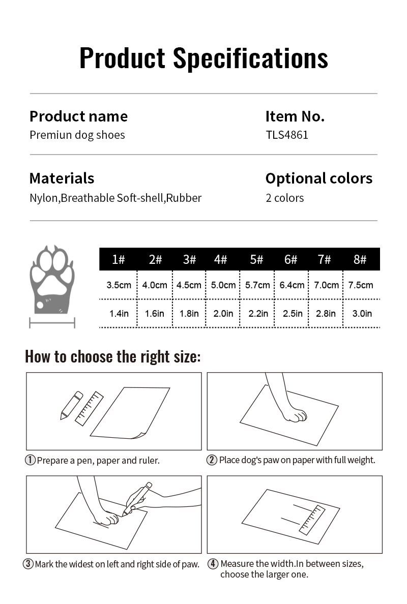 Truelove Outback Boots for Adventurous Pets Ultimate Protection and Comfort Shoes (TLS4861)