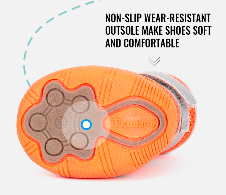 Truelove Breathable Mesh Pet Shoes for Comfort and Traction (TLS5911)