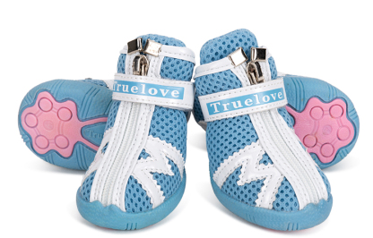 Truelove Breathable Mesh Pet Shoes for Comfort and Traction (TLS5911)