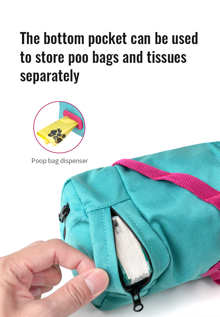 Truelove Travel Versatile Tool Designed Treat Toy Accessory Storage Holder Poop Bag Dispenser Training Waist Dog Puppy Pet Bag (TLT2052)