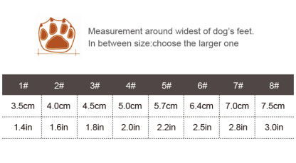 Truelove Anti-Slip Dog Shoe with Hook&Loop Design (TLS3961)