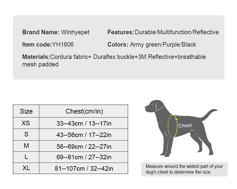 Winhyepet Tactical Military Backpack with reflective (YH1806)