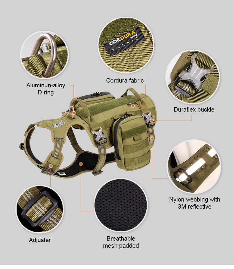 Winhyepet Tactical Military Backpack with reflective (YH1806)