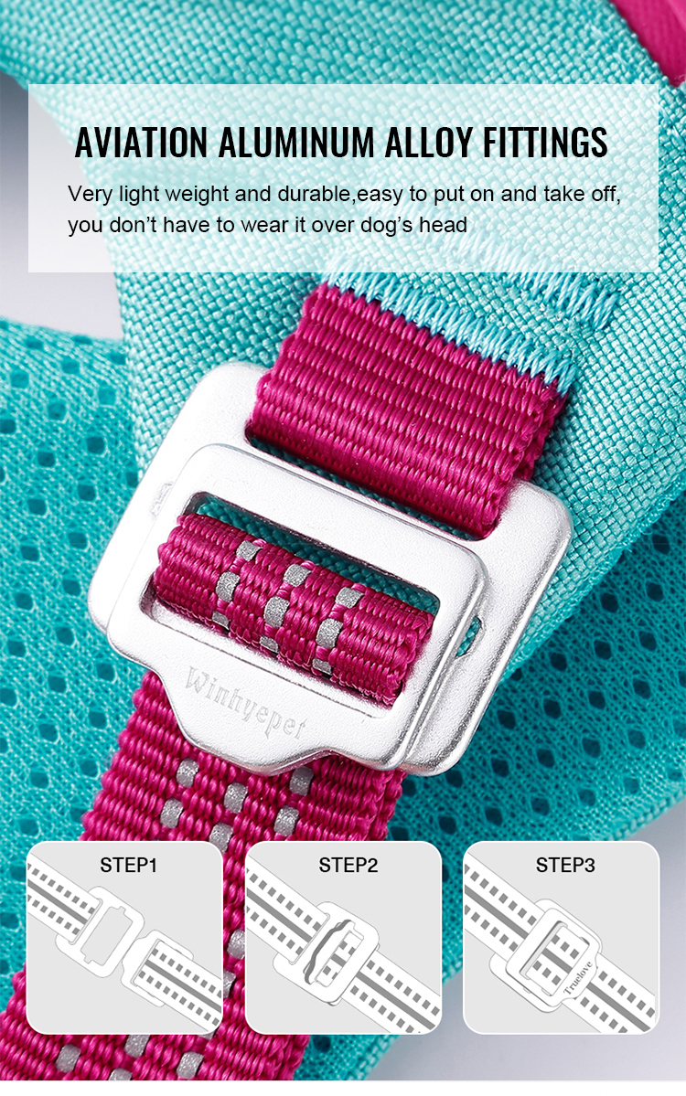 Winhyepet Escape-proof harness with zippered pocket (YH1811)