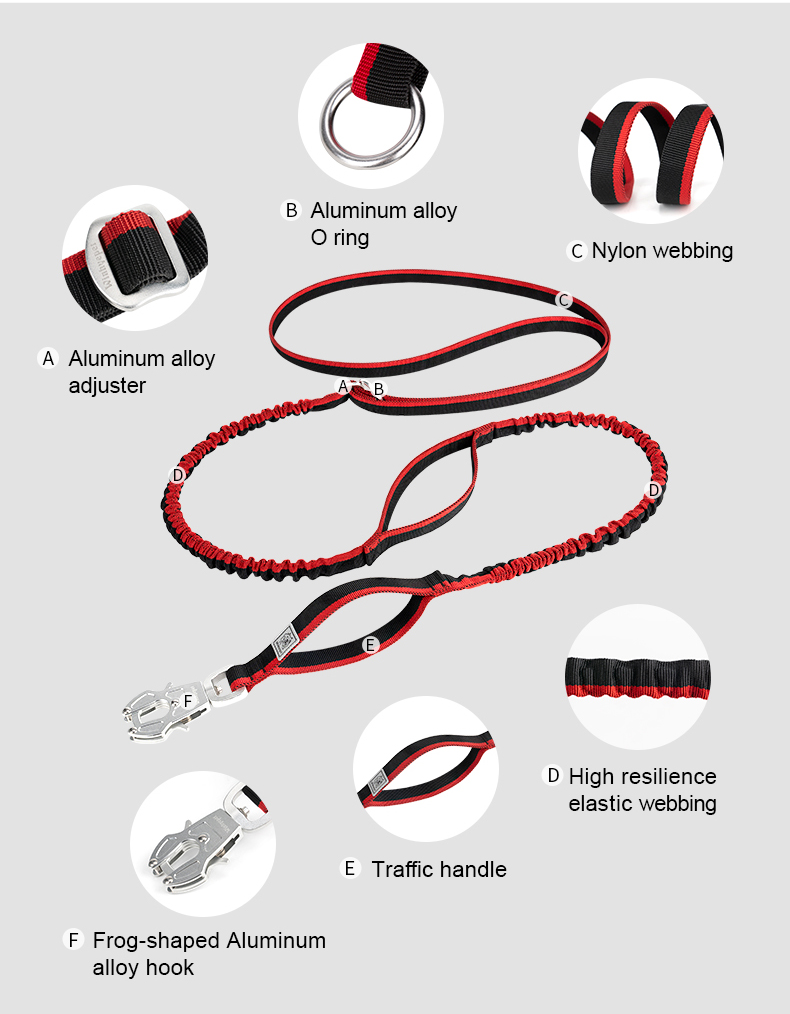 Winhyepet Multi-function bungee dog leash (YL1833)