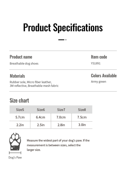 Winhyepet Explorer dog boots (YS1891)