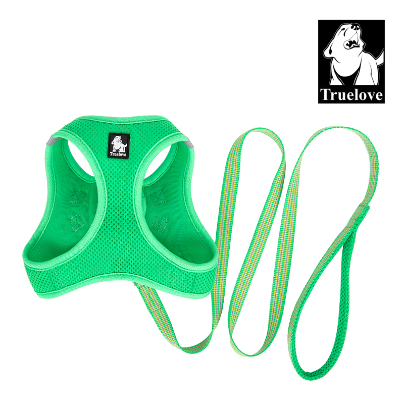 Truelove Nylon Solid Color Dog Harness Vest for Training Puppy Walking