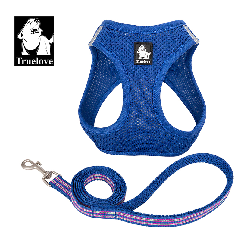 Truelove Nylon Solid Color Dog Harness Vest for Training Puppy Walking