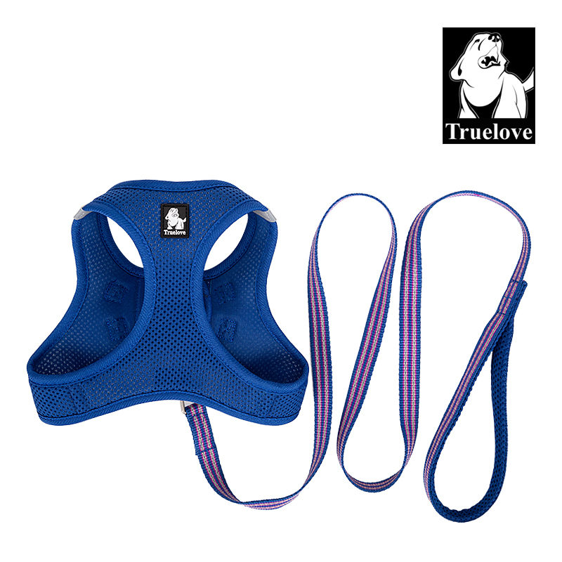 Truelove Nylon Solid Color Dog Harness Vest for Training Puppy Walking