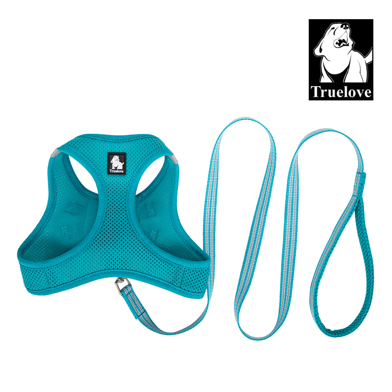 Truelove Nylon Solid Color Dog Harness Vest for Training Puppy Walking