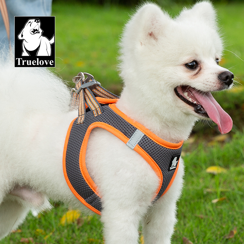 Truelove Nylon Solid Color Dog Harness Vest for Training Puppy Walking