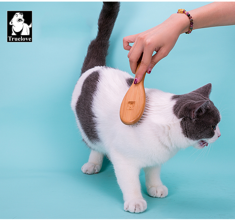 Truelove Premium Pet Grooming Comb: Bamboo Craftsmanship with Stainless Steel Precision (TLK19131)