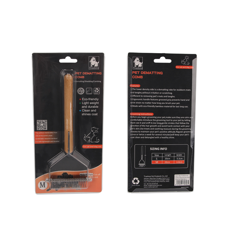 Truelove Natural Shine Bamboo Comb: Safe & Effective for Molting Hair (TLK25131)