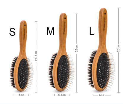 Truelove Ultimate Pet Brush: Bamboo Crafted & Boar Bristle Infused for Gentle Grooming (TLK23131)