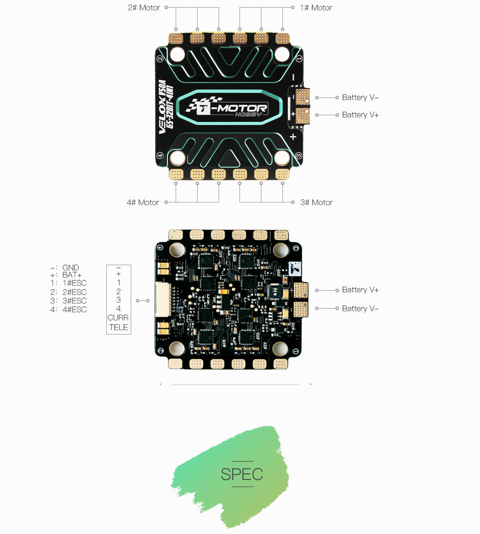 TMOTOR-FPV-ESC-V50A-6S-4IN1