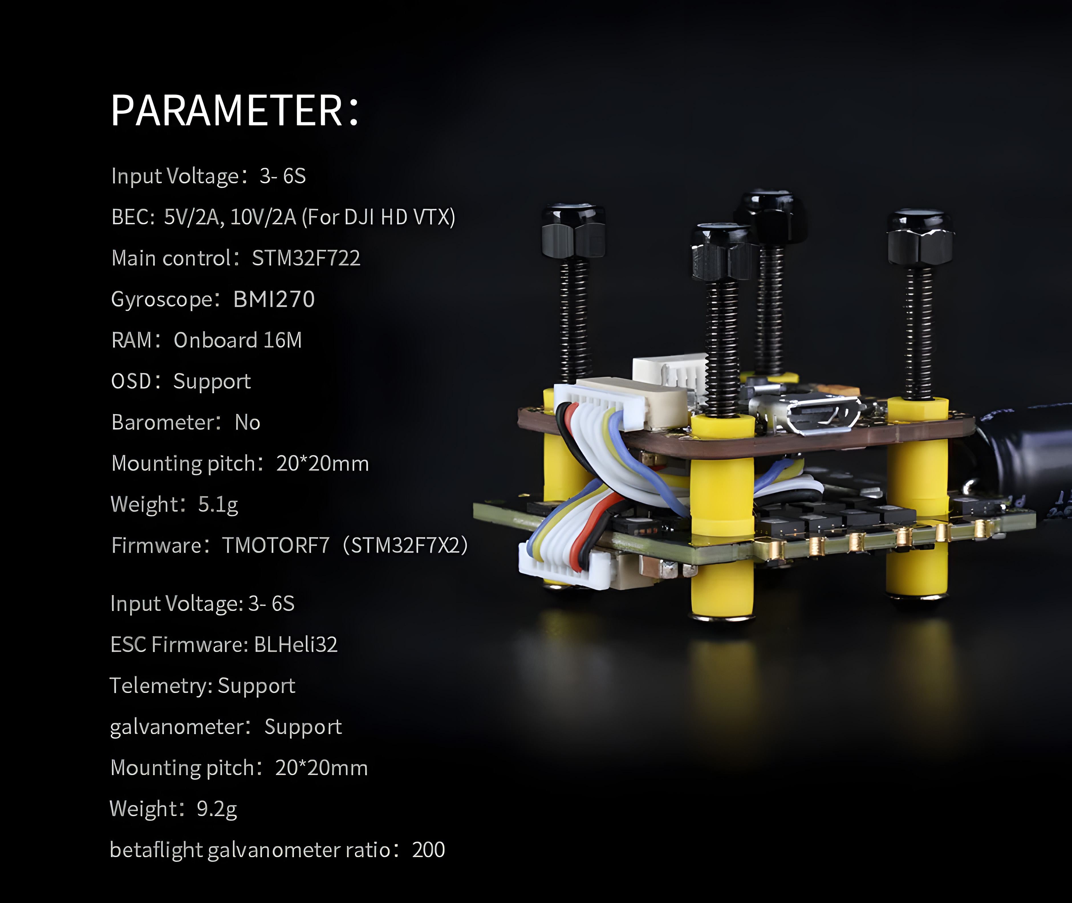 tmotor-minif5a-mini-f7-stack