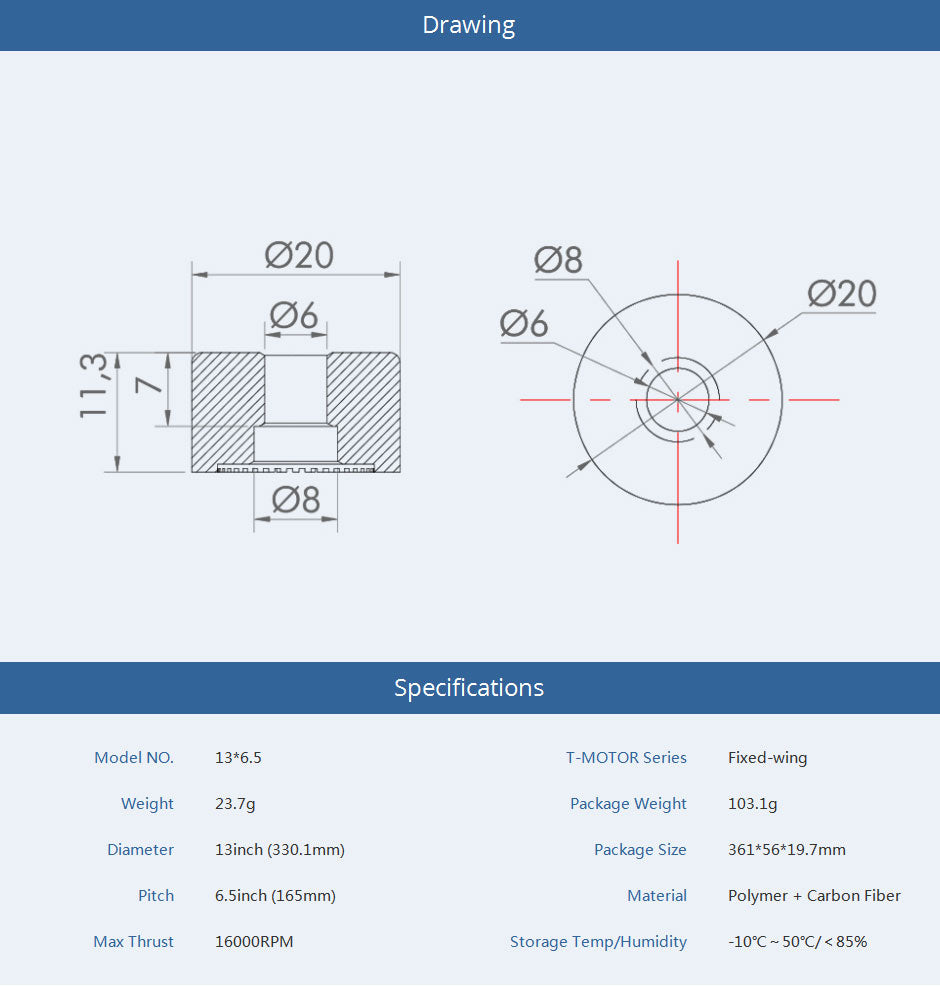 TMOTOR-Fixed-Wing-Propellers-T13x6.5