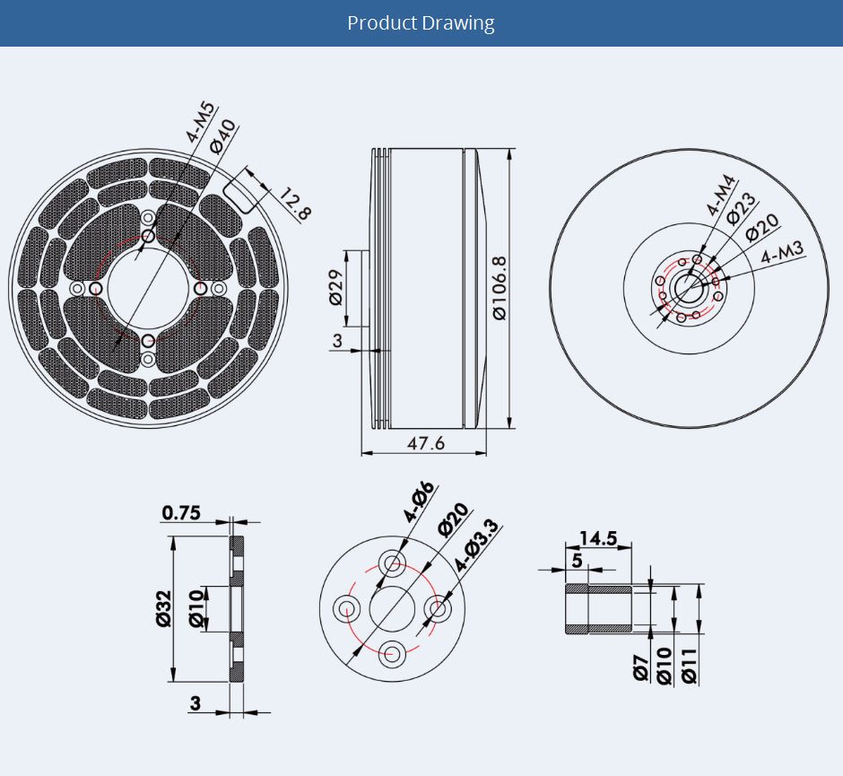 TMOTOR-Multirotor-Brushless-Motor-U12II