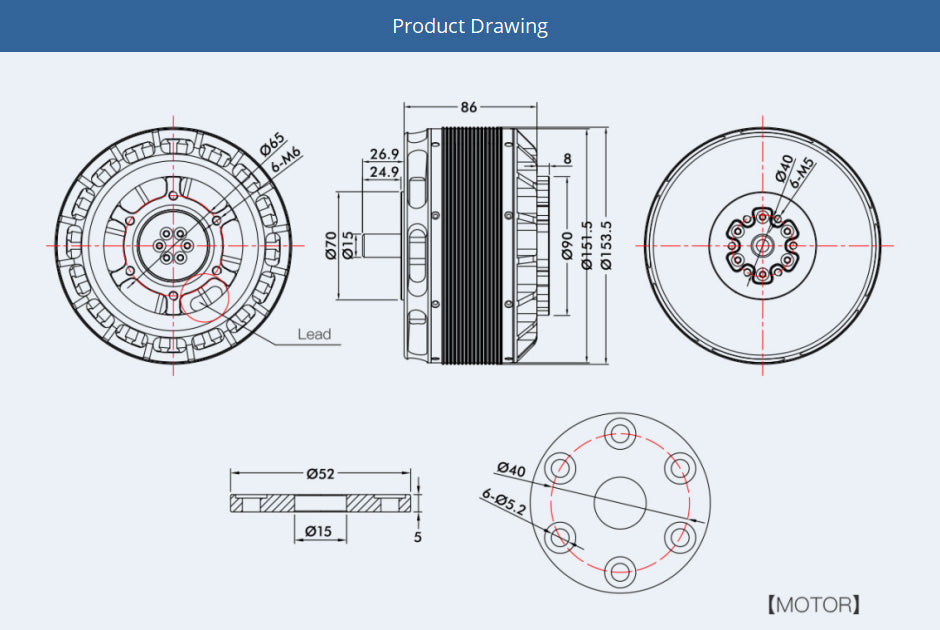 TMOTOR-Multirotor-Brushless-Motor-U15XL