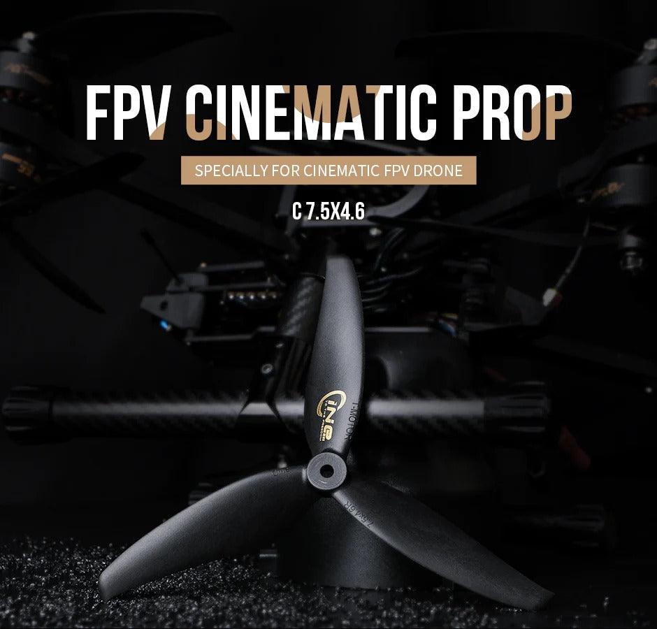 TMOTOR C7.5x4.6 Tri-Blade 7.5" Cinematic FPV Propeller （2 Pack） - T-MOTOR