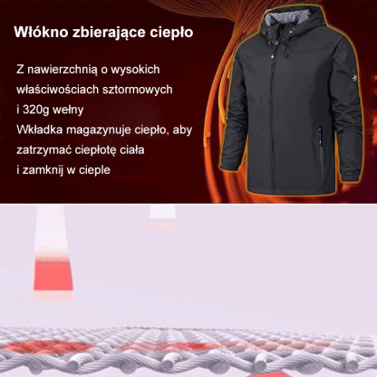 Wiatroodporna kurtka blokująca temperaturę