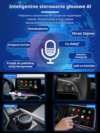 Oryginalny przewodowy do bezprzewodowego CARPLAY