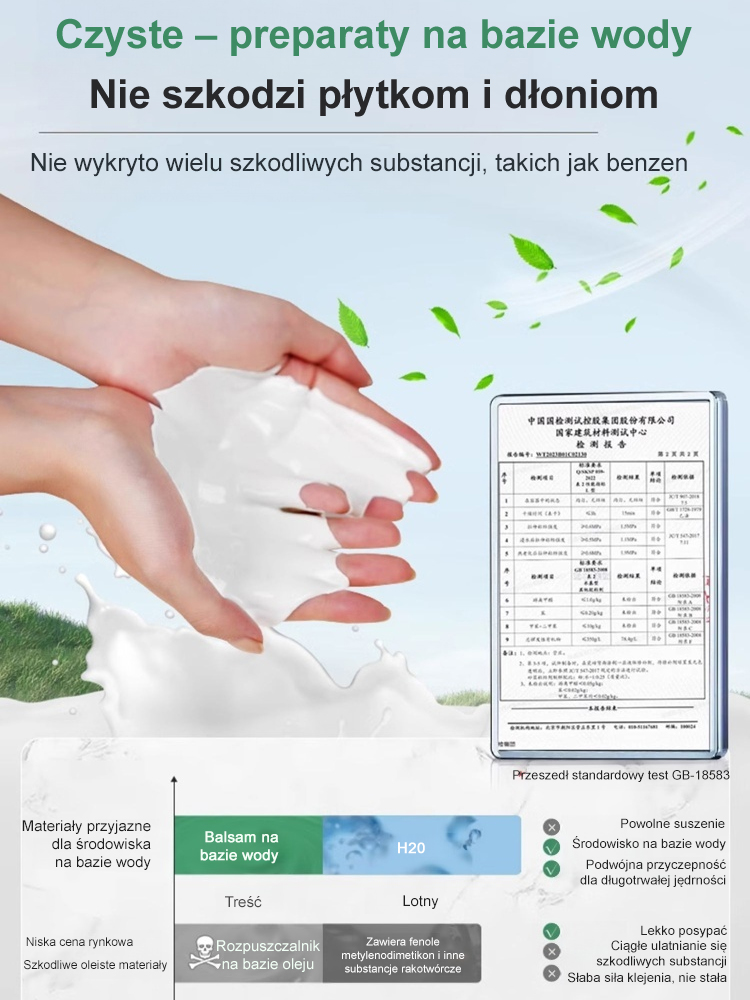 Środek do naprawy płytek rolkowych pustych