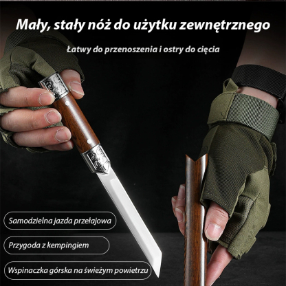 🪚 【Bezpieczny i niezawodny】 Nóż kempingowy