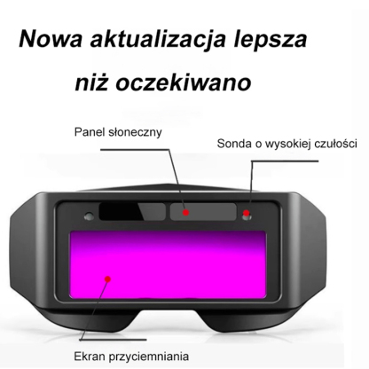 Samościemniające gogle spawalnicze chroniące oczy