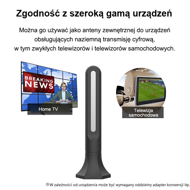 Cyfrowa antena telewizyjna o ultra wysokiej rozdzielczości