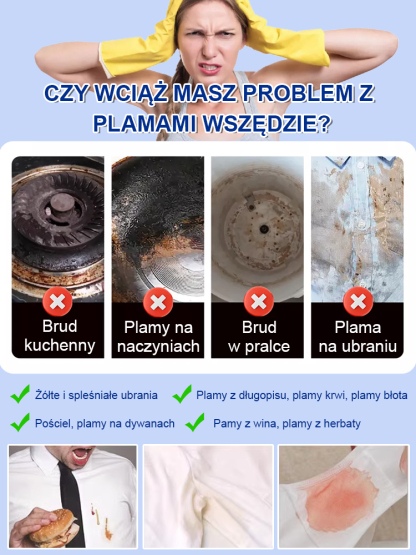 【Cała rodzina czystego】Wielofunkcyjna sól wybuchowa do czyszczenia odzieży, obuwia i domu