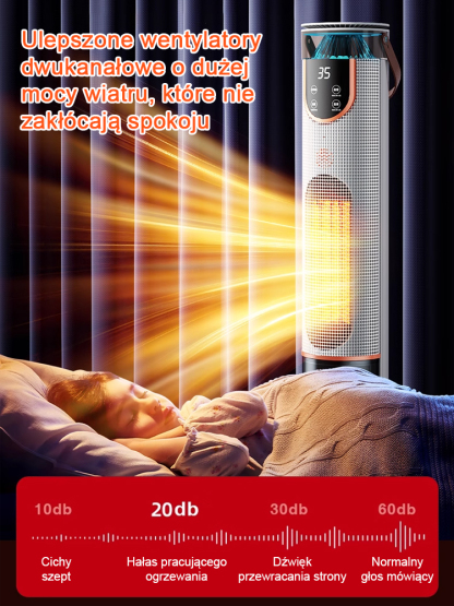【Tylko 1 kWh w 3 dni!】💡 Grzejnik 3 w 1: Termowentylator 🔥 + Nawilżacz 💧 + Oczyszczacz Powietrza 🍃. Cichy i z termostatem! 🤫