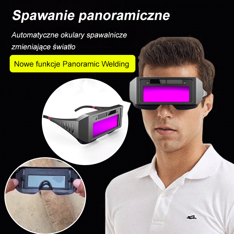 Samościemniające gogle spawalnicze chroniące oczy