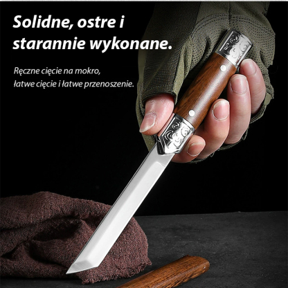 🪚 【Bezpieczny i niezawodny】 Nóż kempingowy