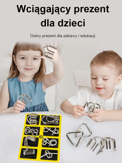 Zabawka edukacyjna z dziewięcioogniwowym pierścieniem odblokowującym