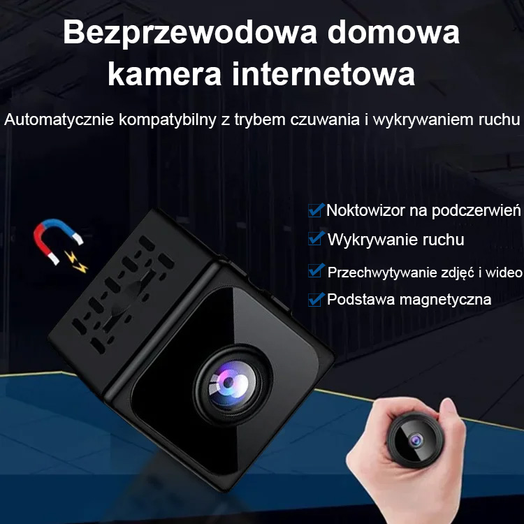 Super HD Bezprzewodowa Kamera Monitoringu Mini