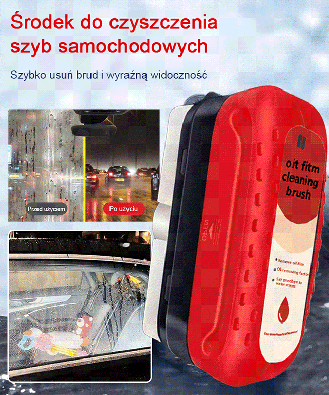 🚗【99% pozytywnych opinii】Silna chusteczka czyszcząca do usuwania filmu olejowego
