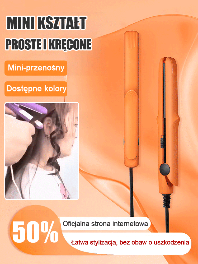 💫Mini szyna ceramiczna💯Stwórz idealną fryzurę w 3 sekundy, nawet początkujący mogą szybko zacząć!